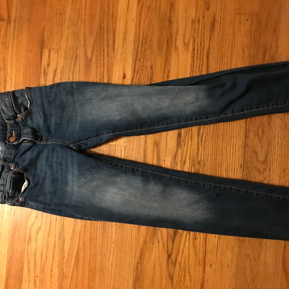 Dark wash navy jeans